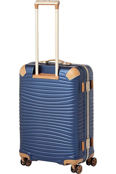 eminent Luggage Makrolon Polycarbonate Gold Jetstream Aluminum Frame Zipper Less Suitcase Extra Corn