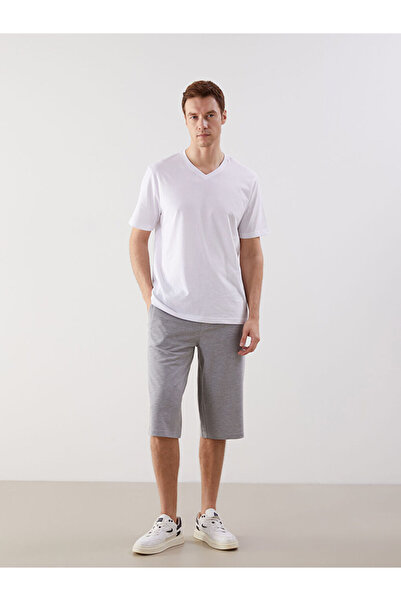 LC Waikiki Rmz Gi̇yi̇m Farkiyla Standardfit Men's Shorts with Tie-Waist Detail