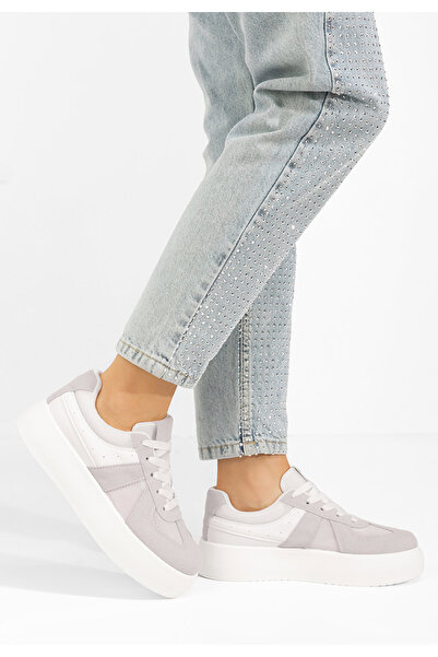 B T Shoes Sneakers με πλατφόρμα Fyonna λευκά