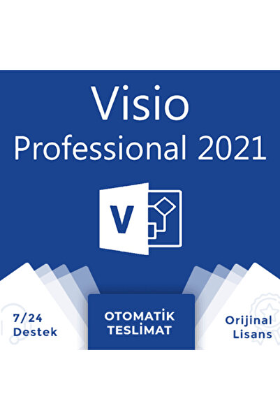 MICROSOFT Visio Professional 2021 Orijinal Lisans Key (Dijital Ürün Anahtarı)
