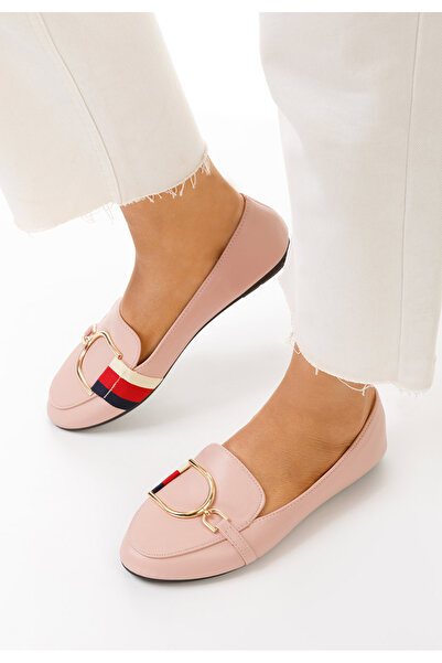 B T Shoes Růžové dámské mokasíny Elvira