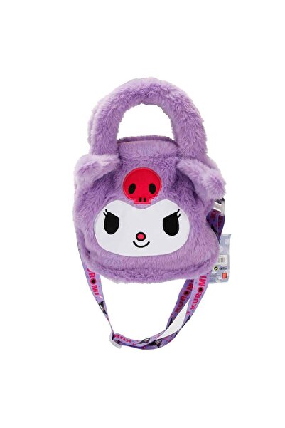 kuromi Desenli Mor Peluş Omuz Çantası 3016