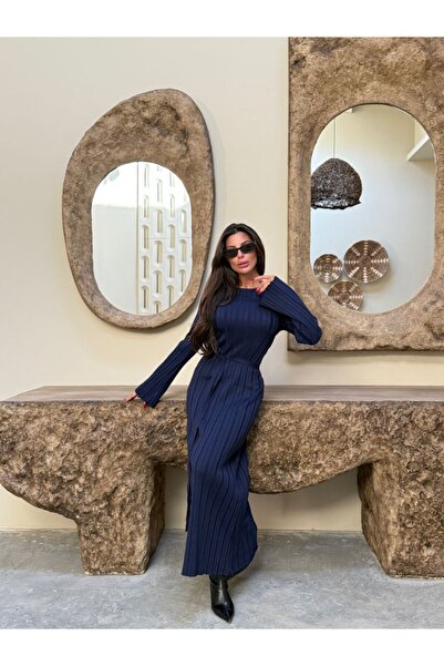 Cistern İstanbul Жіноча багліма Детальна довга трикотажна сукня