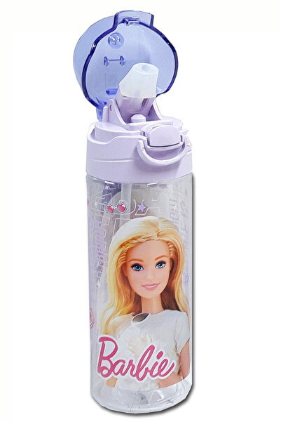 welissa زجاجة مياه مدرسية مرخصة من باربي مع ماصة، سعة 500 مل