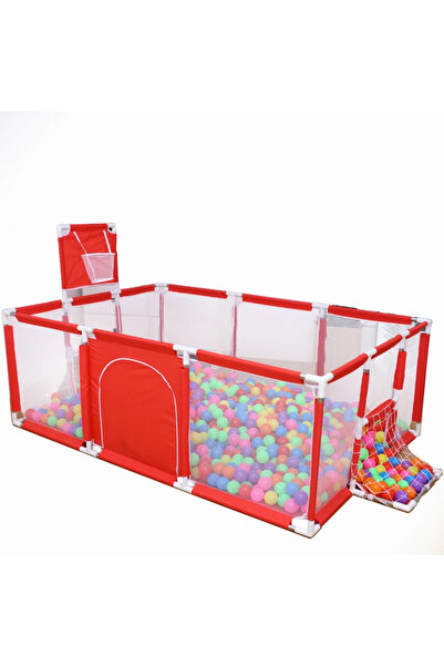 PIKKABOO Happy Game Fence Baby Playpen with Basketball Hoop & 30 Free balls
