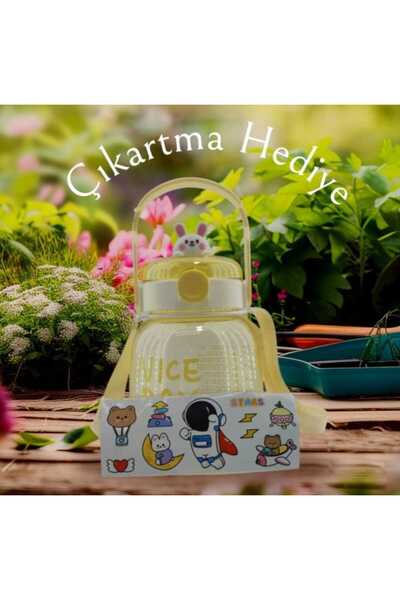 Relaxion Cute Rabbit Flask (1100 ml) with Sticker Gift