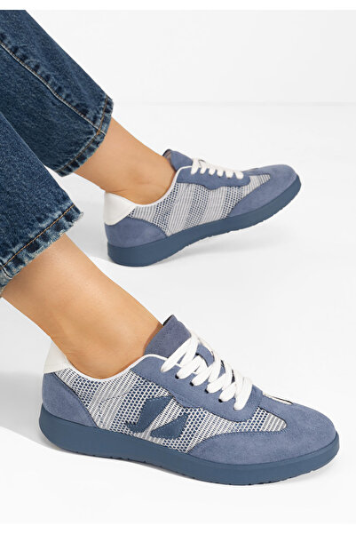 B T Shoes Modré dámske tenisky Jackeline