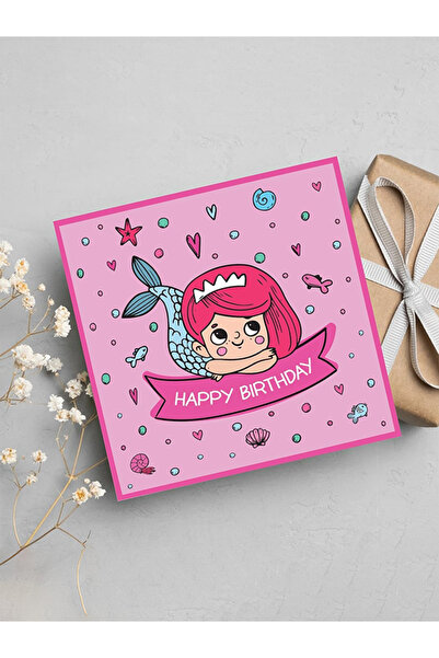 Share the Love بطاقة تهنئة عيد ميلاد حورية البحر بالأشعة فوق البنفسجية