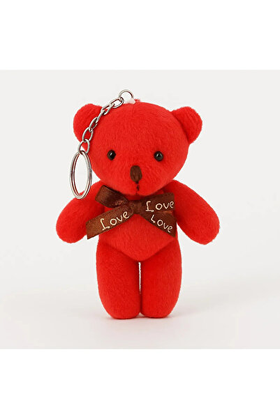 Mersi SHOP مجموعة من 6 قطع من سلاسل المفاتيح على شكل دمية دب من القطيفة |   س...