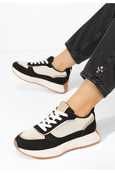 B T Shoes Černé dámské tenisky Stephane