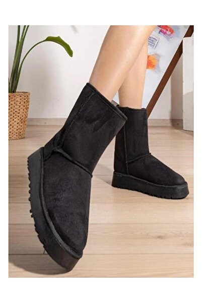 KUUM LONDON ORİJİNAL İTHAL ORTO BOY KÜRKLÜ SİYAH BOT KU786554