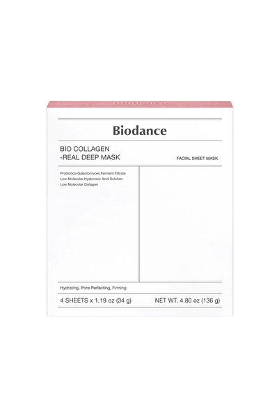 Biodance Set masca de fata cu bio-colagen pentru hidratare si fermitate Bio-Collagen 34g x 4 bucati