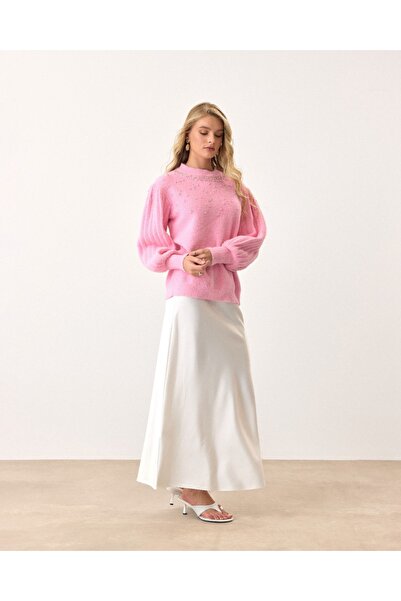 AÈC PRIVÈ KADIN SAMARA TAŞLI SAKALLI YUMOŞ KAZAK 7777