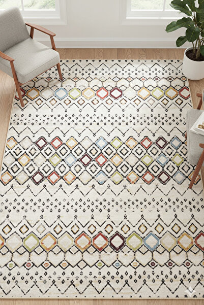 Aldora Makinede Yıkanabilir Kaymaz Taban Mutfak Halısı Salon Halısı ve Yolluk K-126