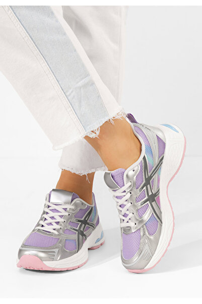 B T Shoes Fialové dámske tenisky Mariska