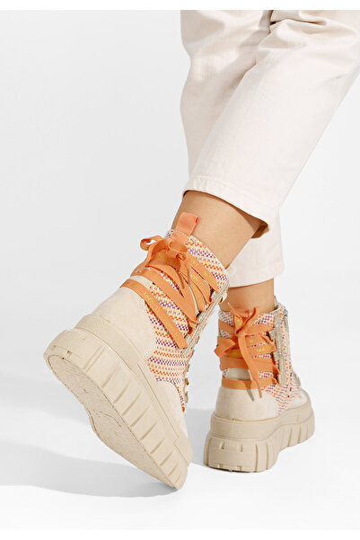 B T Shoes Béžové dámské kotníková obuv Brenia