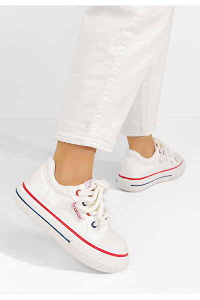 B T Shoes Γυναικεία sneakers Aryana λευκά