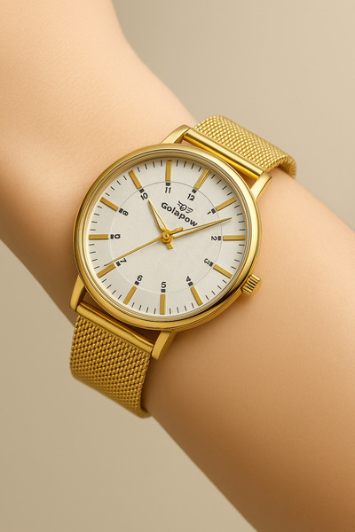 Goldpower Unisex Wicker Magnet Corded Wristwatch