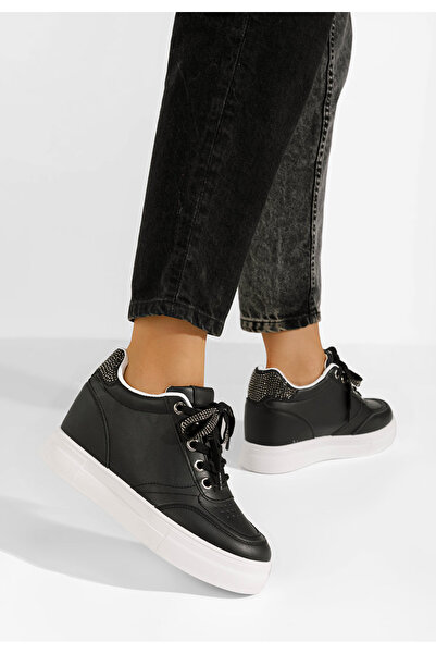 B T Shoes Sneakers με πλατφόρμα Grivina μαύρα