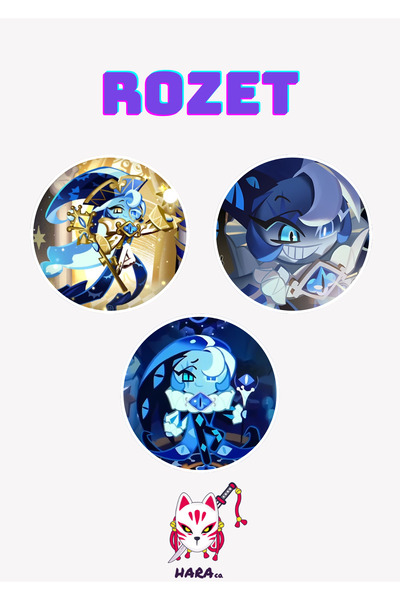 Hara Company Cookie Run Kingdom Oyunu Shadow Milk Oyun Rozet Seti (3’LÜ)