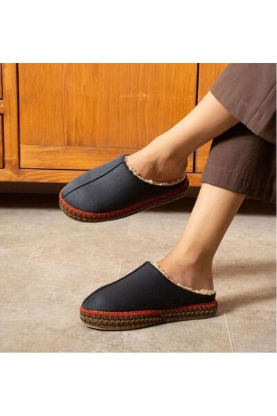 WOSSE Жіночі домашні капці з товстою підошвою та вишивкою з боків