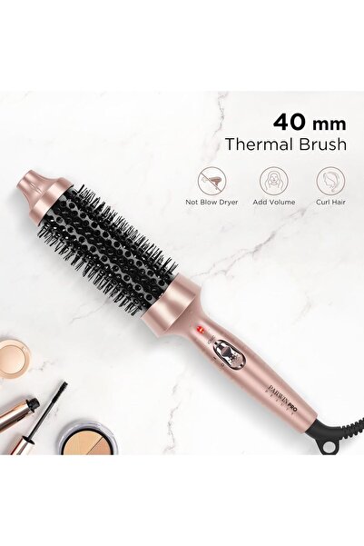 PARWIN PRO BEAUTY Thermal Round Brush, 1.5"/40mm Heated for Blowout Look
