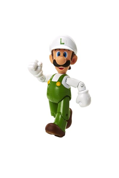 Nintendo World of 91439 4″ Fire Luigi with Fire Flower Action Figure