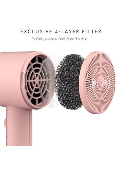 Generic AINA Hair Dryer with Diffuser, Blow Dryer for Women | Advanced Ionic Technology, Ceramic Coating | C