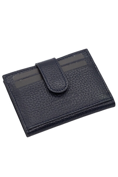 Pierre Cardin Navy Blue Unisex Leather Card Holder 0107L1N