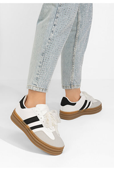 B T Shoes Sneakers dama Roxanne albi