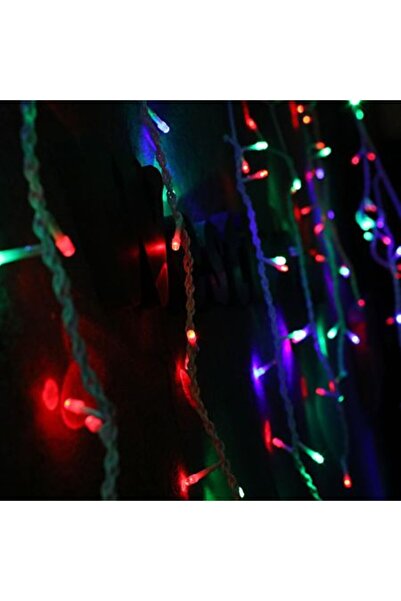 SDX Market Instalație de Crăciun 6 m x 0,7 m, Cortină cu franjuri, Multicolor...