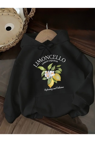 FUFLUNS Limoncello Printed Oversize Unisex Women/Men Hoodie Sweatshirt