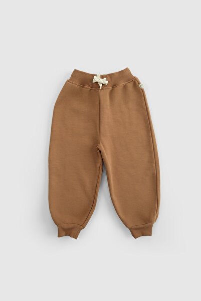 Little Gusto Organic Cotton Brown Baby Set with Fluffy Inside