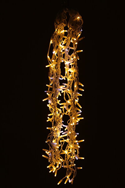 SDX Market Instalare perdea - 5 m x 1 m, 240 LED-uri cu FLASH, Cald, 3143 WW ...