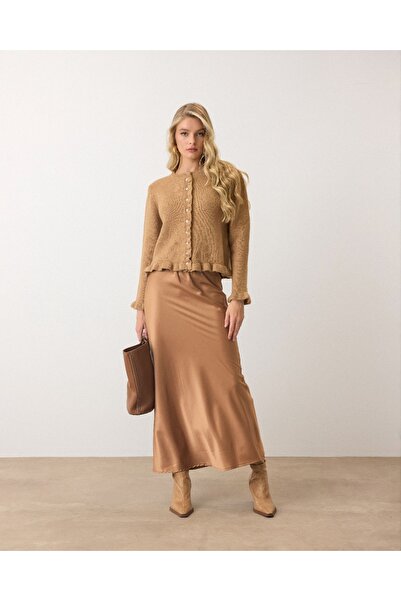 AÈC PRIVÈ Women's New Season Premium Quality Buttoned Yumoş Cardigan 777