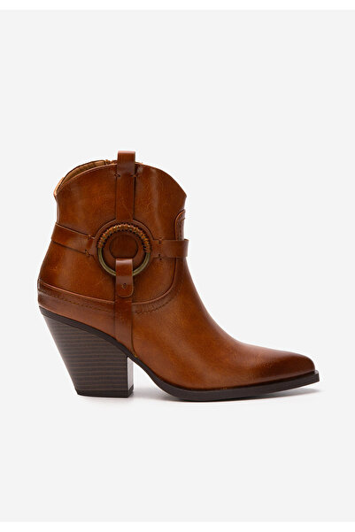 B T Shoes Camelové kotníkové boty cowboy Wilda