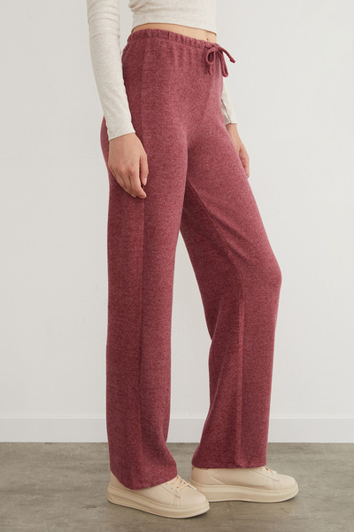 Fulla Moda Soft Palazzo Trousers with Tie Waist