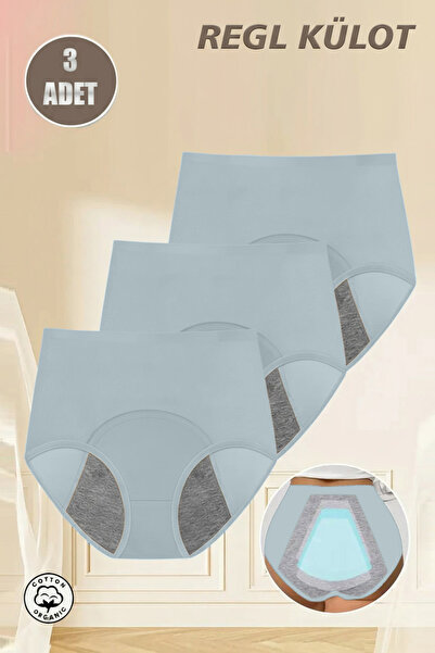 REYNEV 3 Συσκευασίες Μπλε Σούπερ Απορροφητικά Εξαιρετικά Υγιεινά Εμμηνορροϊκά Εσώρουχα, Αδιάβροχα Εμμηνορροϊκά Εσώρουχα Αποτελεσματικά Καθημερινά Εφαρμόσιμα ημέρα και νύχτα