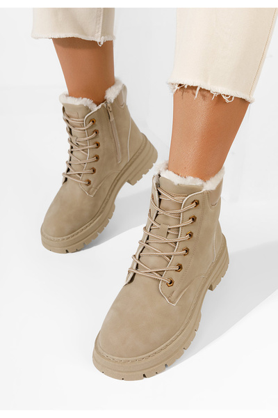 B T Shoes Αρβυλάκια γυναικεία Katavega V2 μπεζ