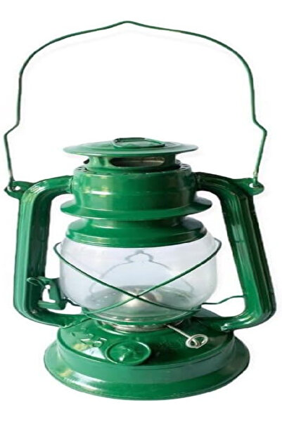 Generic مصباح كيروسين كبير - مصباح زيتي كلاسيكي من الزجاج والمعدن للاستخدام ا...