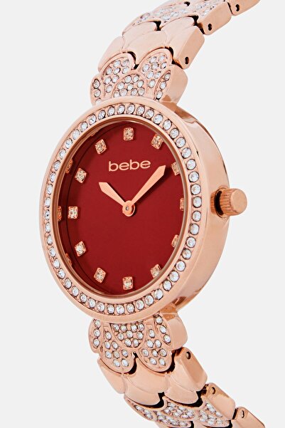 Bebe Women BB5585L Stainless Analog Watch 33mm, Rose Gold