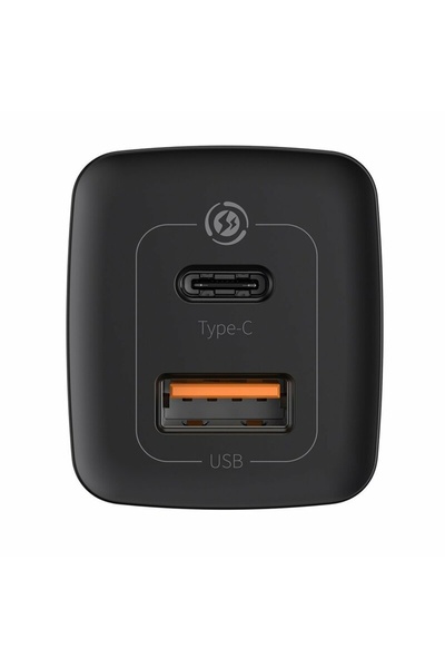 Baseus EU USB Charger, Type-C, 65W - GaN Lite (CCGAN2L-B01) - Black