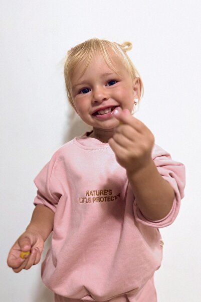 Little Gusto Organic Cotton Pink Baby Set with Fluffy Inside