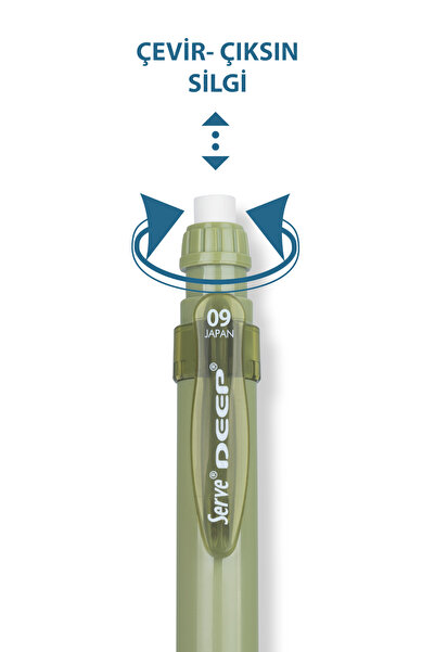 Serve Deep Tip Pen 09mm - Earth Tones