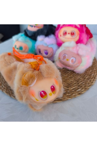 senacacollection Labubu Plush Drawstring Pencil Case Imported Plush Pen Holde...