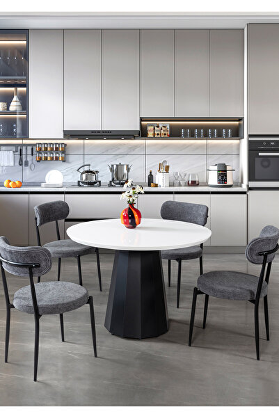 Eymense Ravza 4 Sandalyeli Mutfak Masa Takımı