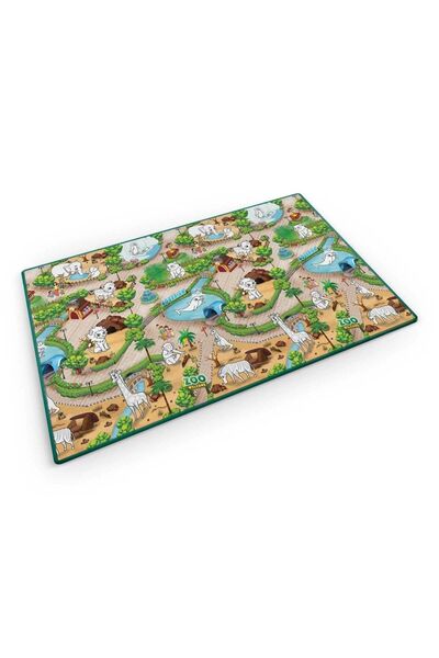Ricokids 2-in-1 play space, foam mat and coloring book, provides thermal insulation from the sun...