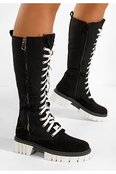 B T Shoes Bocanci inalti dama negri Fomitena