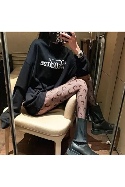 Almis collection Ay Desenli Fileli Külotlu Çorap