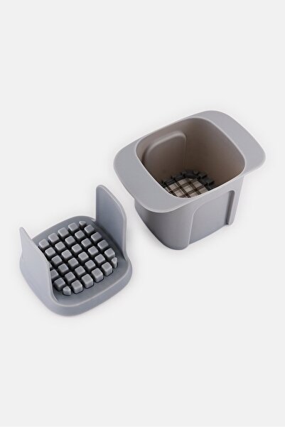 Alta Plastic Fruit And Veggie Chopping Cup, Grey